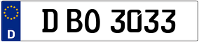 Truck License Plate